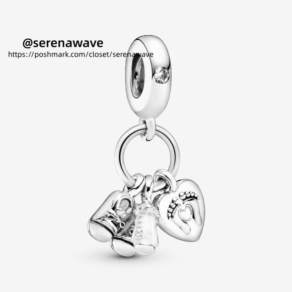 Pandora My Little Baby Dangle Charm|Bracelets|Pandora US - Picture 1 of 2